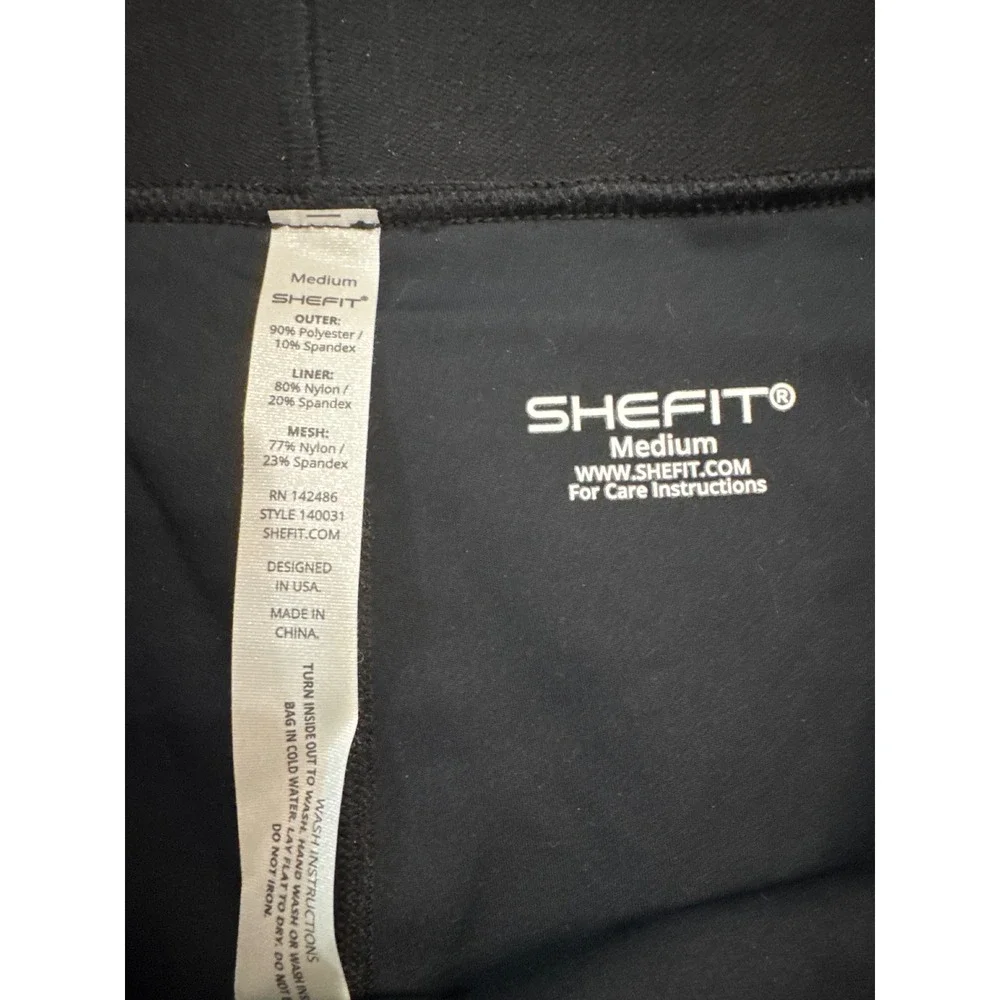 SHEFIT Women Black Pleated Athletic Skort Medium Tennis Golf Skirt New.